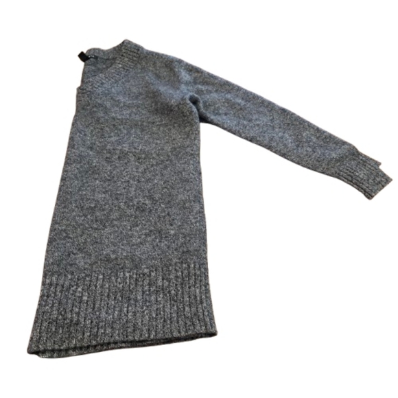 Athleta Vital V Neck Tunic Sweater Womens Medium Wool Cashmere Blend Gray Color - Picture 6 of 11